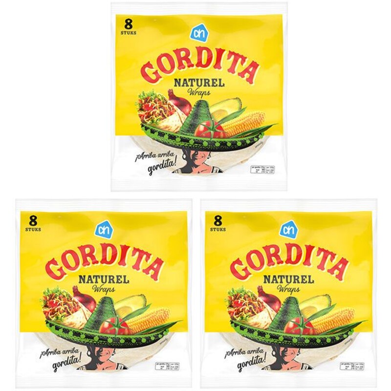 Een afbeelding van AH Gordita wrap 3-pack