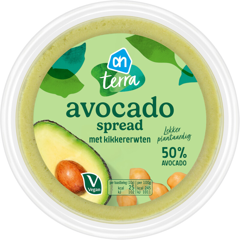 Een afbeelding van AH Terra Plantaardig avocado spread