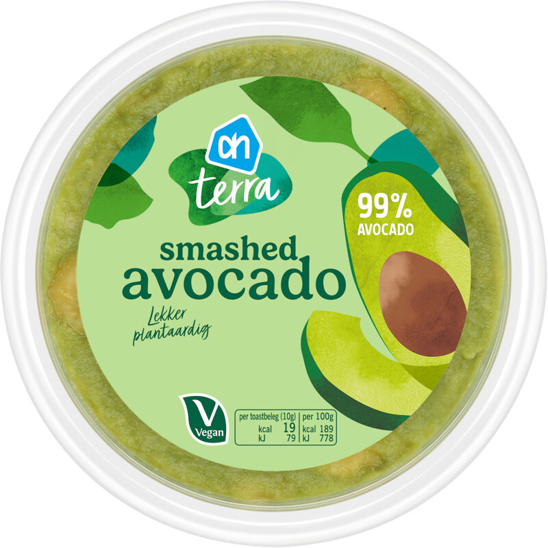 Een afbeelding van AH Terra Plantaardig smashed avocado