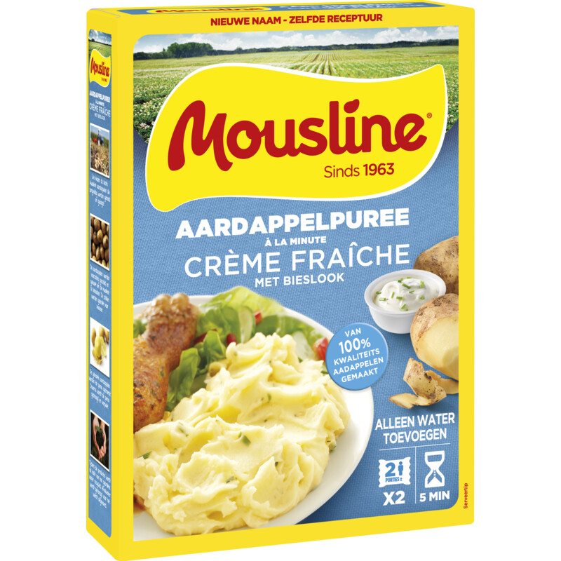 Een afbeelding van Mousline Aardappelpuree crème fraiche bieslook