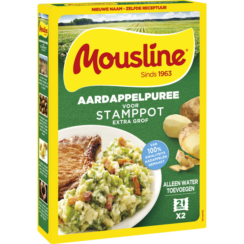 Een afbeelding van Mousline Aardappelpuree voor stamppot extra grof