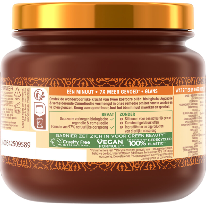 Een afbeelding van Loving Blends Hair remedy argan & camelia masker