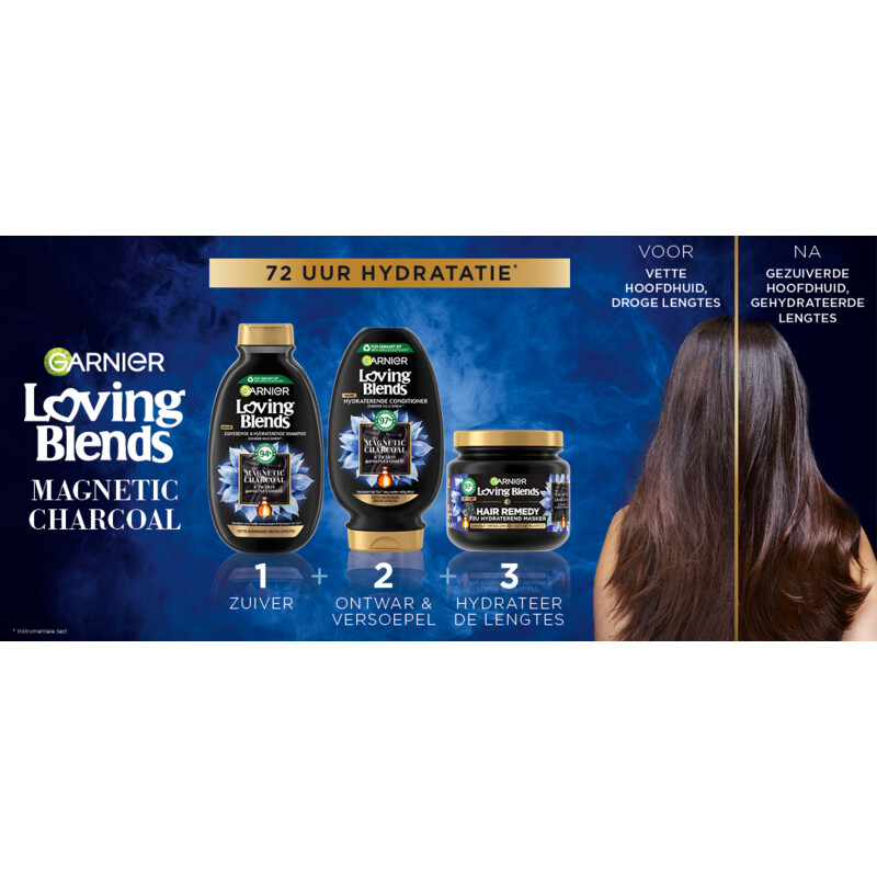 Een afbeelding van Loving Blends Magnetic charcoal shampoo