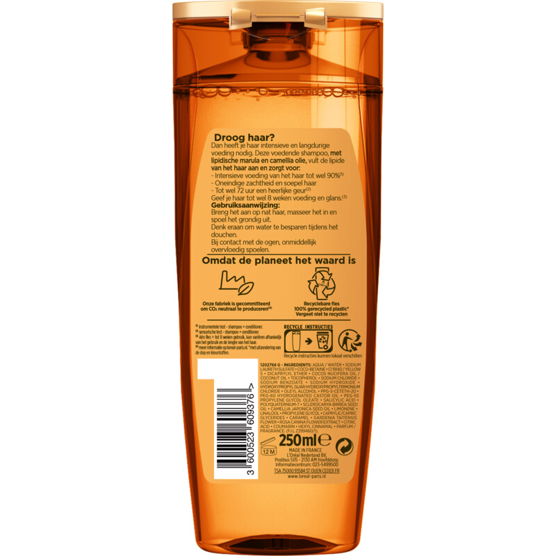 Een afbeelding van L'Oréal Paris Elvive Extraordinary shampoo