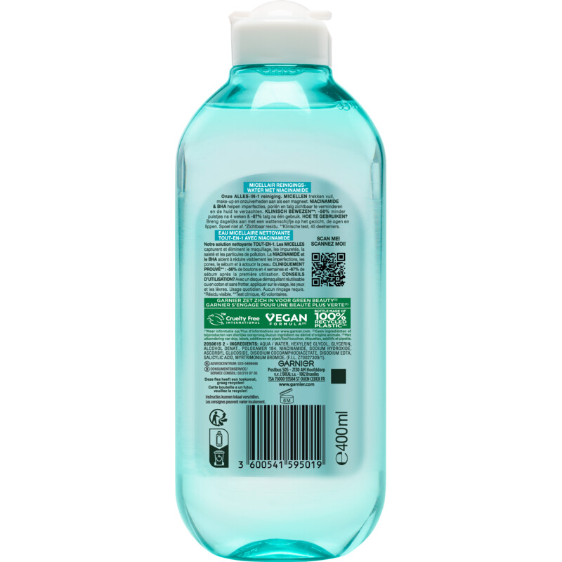 Een afbeelding van Garnier Pureactive micellair reinigingswater