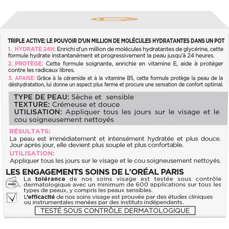 Een afbeelding van L'Oréal Triple active hyraterende dagcrème