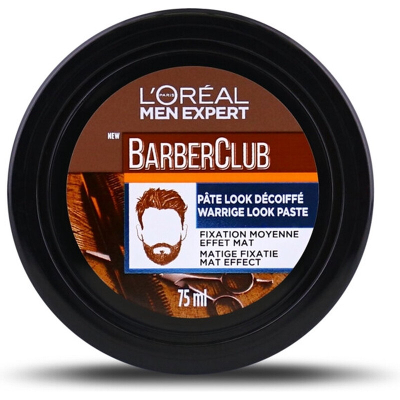 Een afbeelding van L'Oréal Men Expert Barberclub messy hair clay