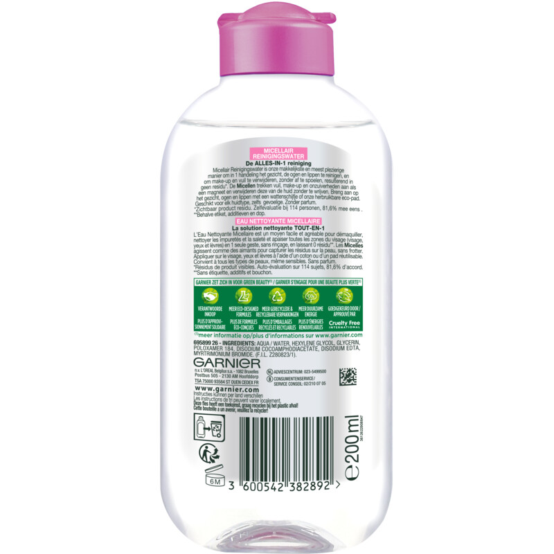 Een afbeelding van Garnier Gevoelige huid micellair reinigingswater