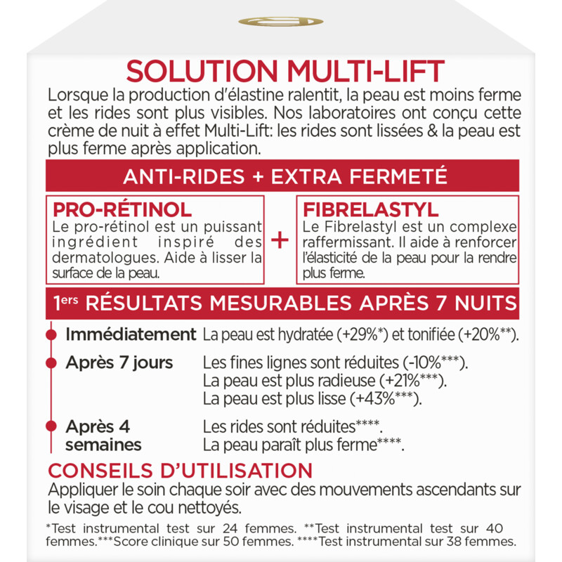 Een afbeelding van L'Oréal Paris revitalift anti-rimpel nachtcrème