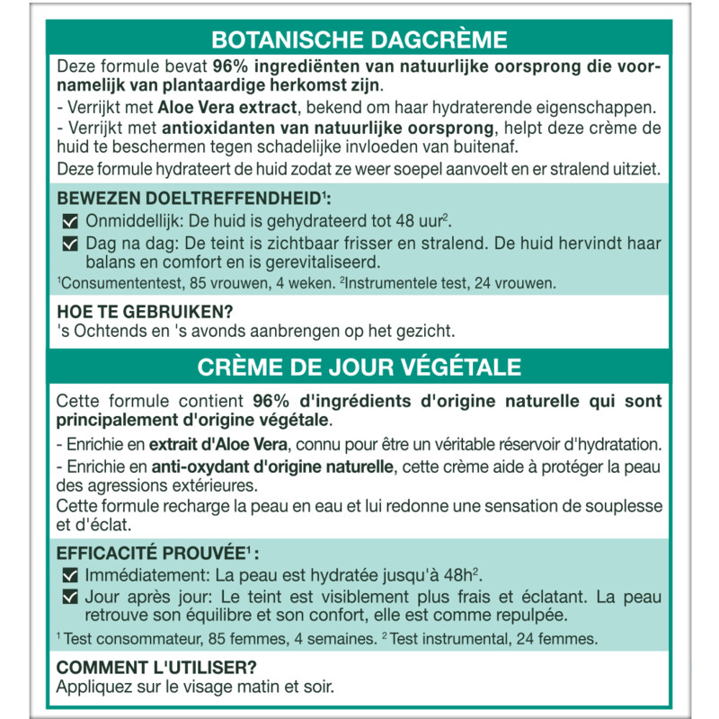 Een afbeelding van Garnier Skinactive aloë vera extract dagcrème