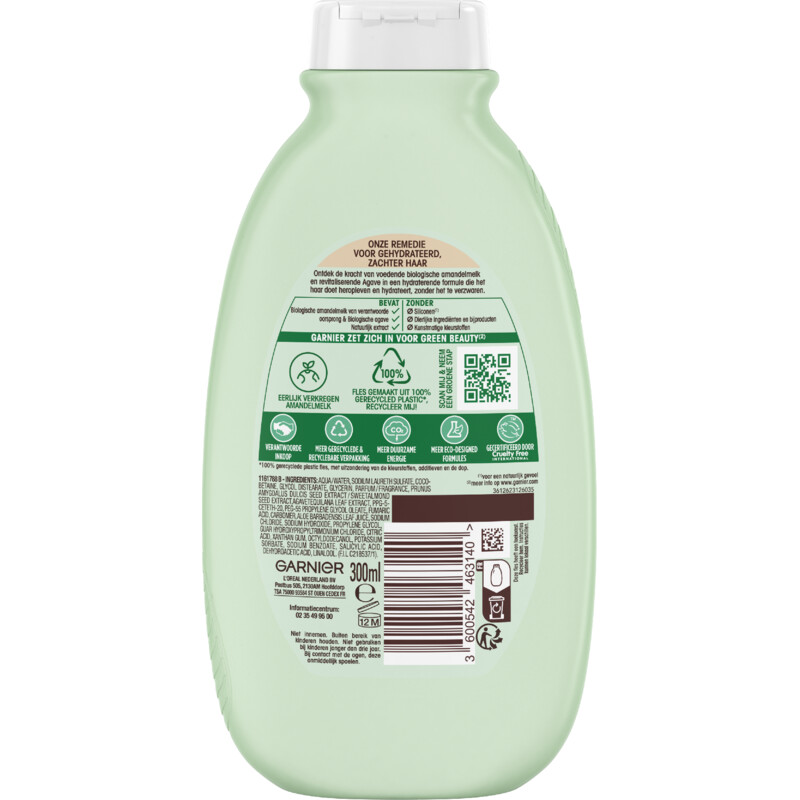 Een afbeelding van Loving Blends Voedende amandelmelk shampoo