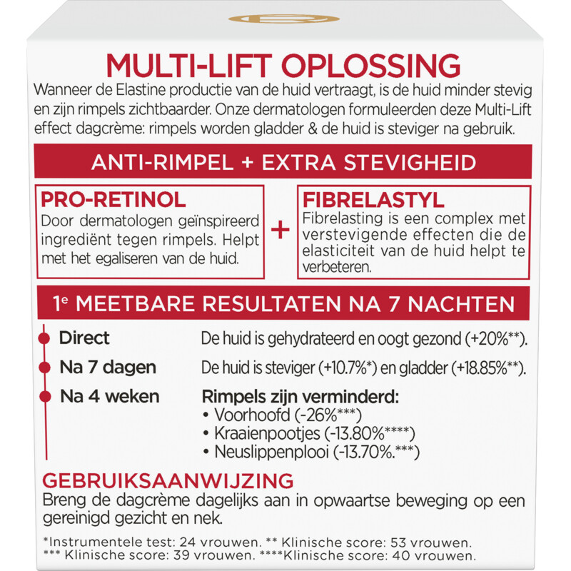 Een afbeelding van L'Oréal Paris revitalift anti-rimpel dagcrème