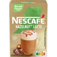 Een afbeelding van Nescafé Hazelnut latte oploskoffie