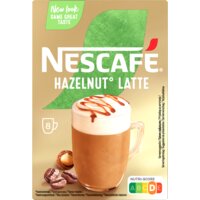 Een afbeelding van Nescafé Hazelnut latte oploskoffie