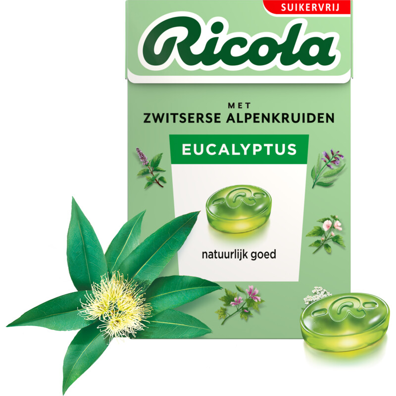 Een afbeelding van Ricola Eucalyptus suikervrij