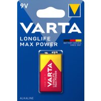 Een afbeelding van Varta Longlife max power 9V alkaline batterij