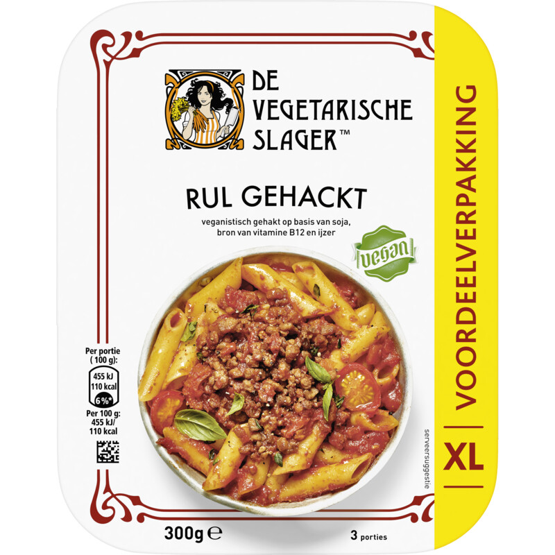 Een afbeelding van Vegetarische Slager Vegan rul gehackt XL
