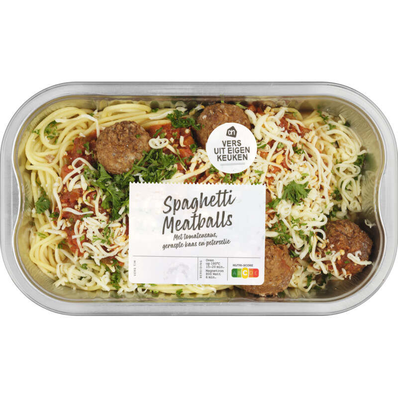 Een afbeelding van AH Verse spaghetti meatballs
