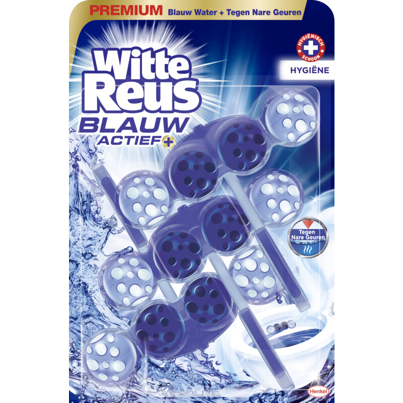 Een afbeelding van Witte Reus Toiletblok blauw actief hygiene