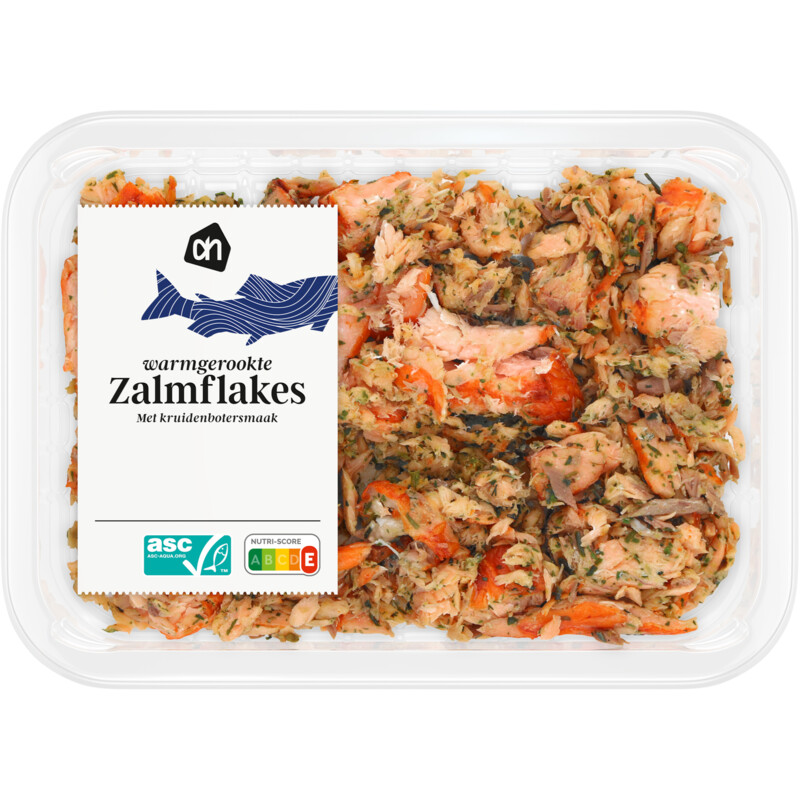 Een afbeelding van AH Warmgerookte zalmflakes met kruidenboter