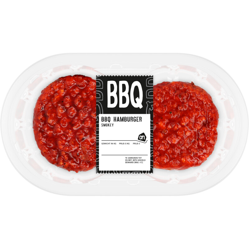 Een afbeelding van AH BBQ hamburger smokey