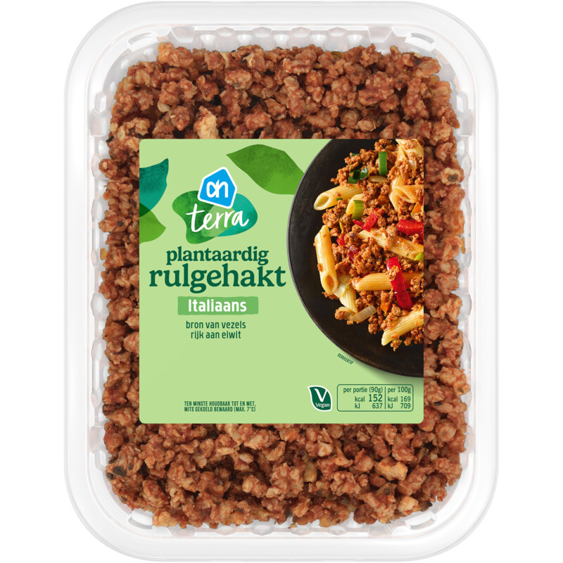 Een afbeelding van AH Terra Plantaardig rulgehakt Italiaans