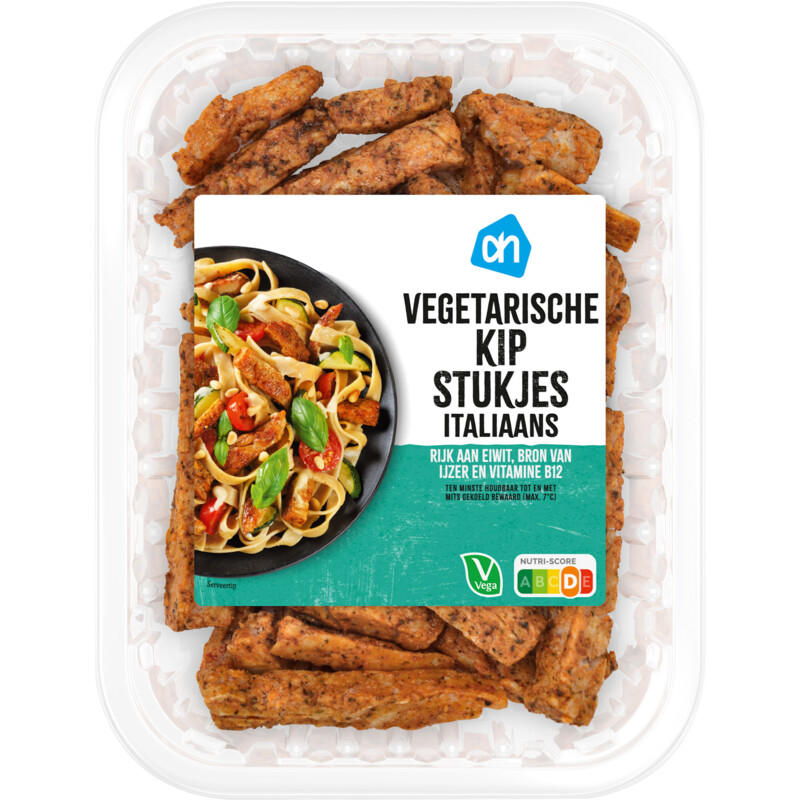 Een afbeelding van AH Vegetarische kipstukjes Italiaans