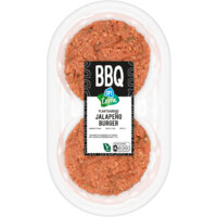 Een afbeelding van AH Terra BBQ plantaardige jalapeno burger