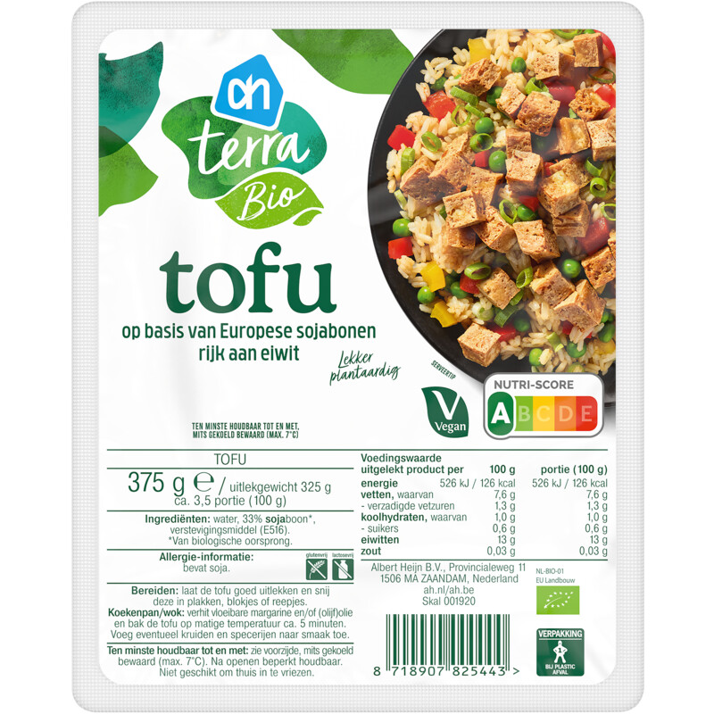 Een afbeelding van AH Terra Biologische tofu