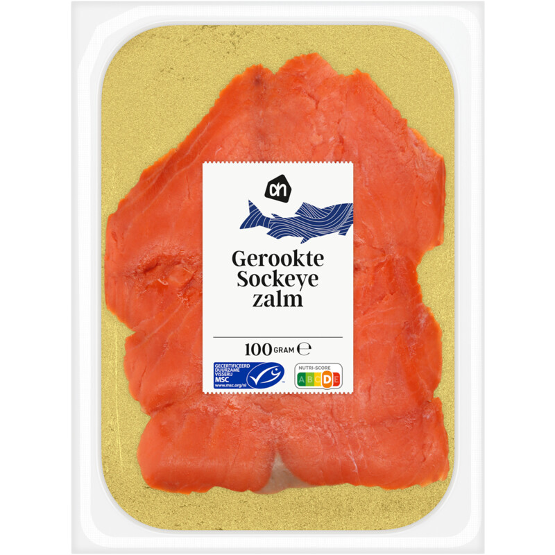 Een afbeelding van AH Gerookte sockeye zalm