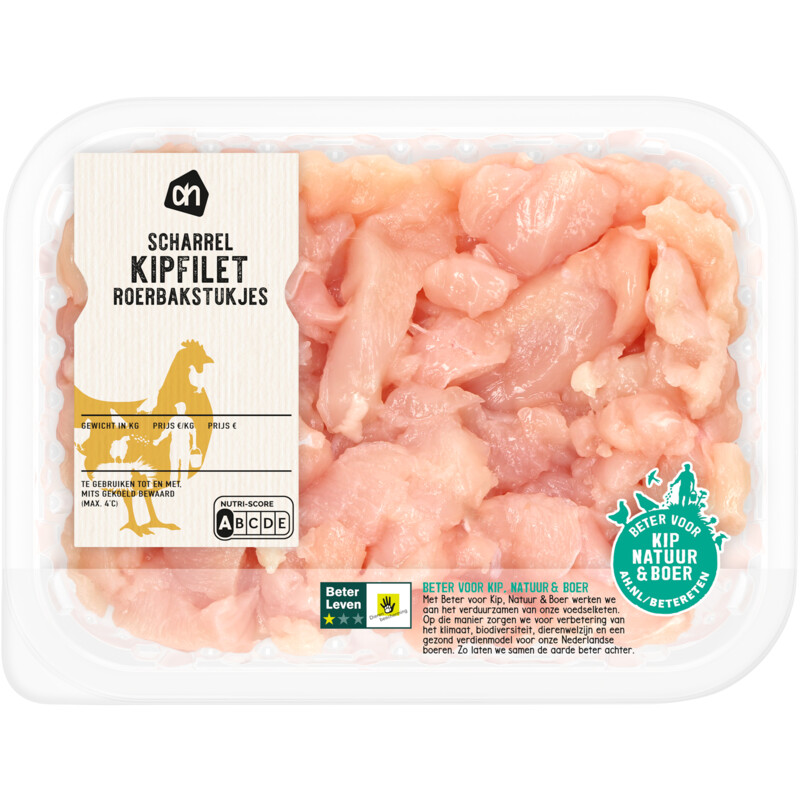 Een afbeelding van AH Scharrel kipfilet roerbakstukjes