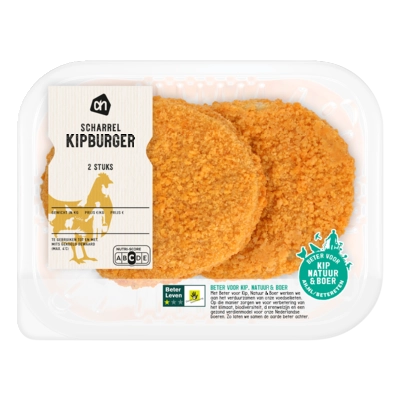 pdp-image-AH Scharrel kipburger gepaneerd 2 stuks