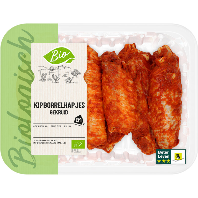 Een afbeelding van AH Biologisch Kipborrelhapjes gemarineerd