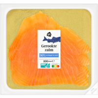 Een afbeelding van AH Gerookte zalm 30% verlaagd in zout