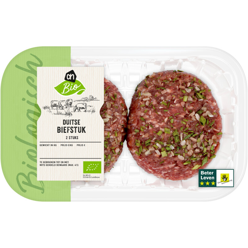 Een afbeelding van AH Biologisch Duitse biefstuk