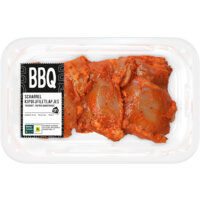 Een afbeelding van AH BBQ scharrel kipdijfiletlapjes yoghurt