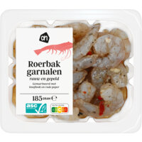 Een afbeelding van AH Roerbak garnalen knoflook