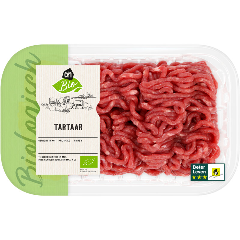 Een afbeelding van AH Biologisch Rundertartaar