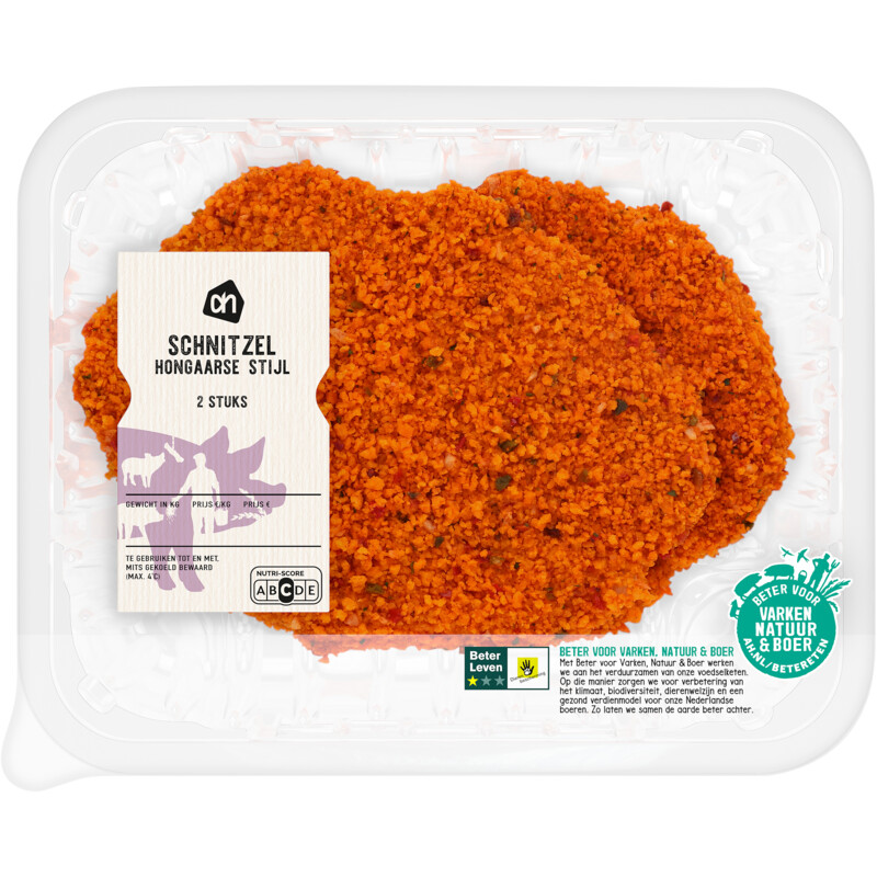 Een afbeelding van AH Schnitzel Hongaarse stijl 2 stuks