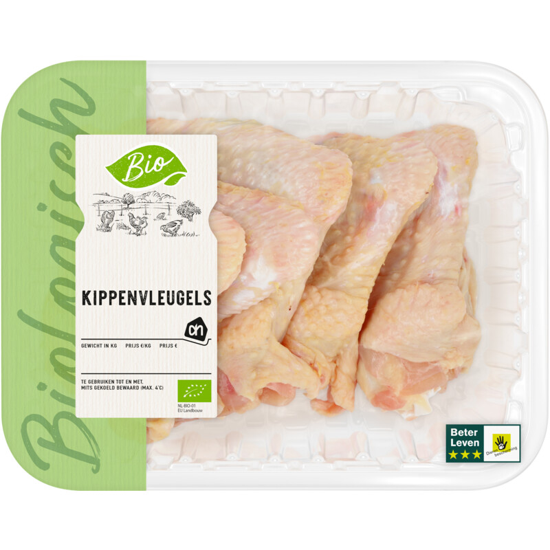 Een afbeelding van AH Biologisch Kippenvleugels