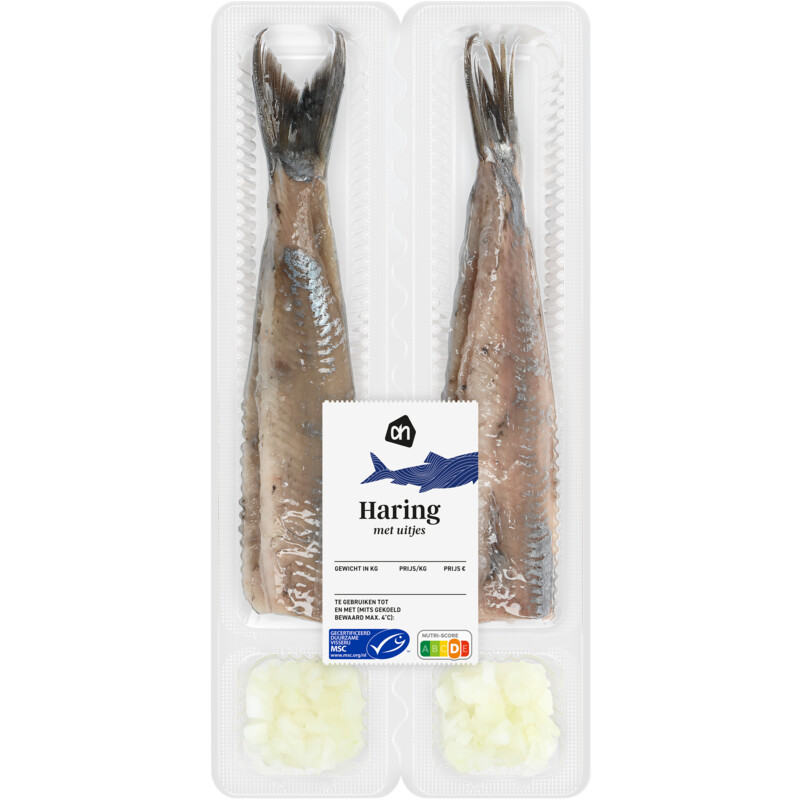 Een afbeelding van AH Haring met uitjes