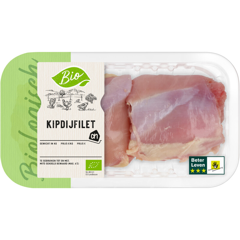 Een afbeelding van AH Biologisch Kipdijfilet 2 stuks