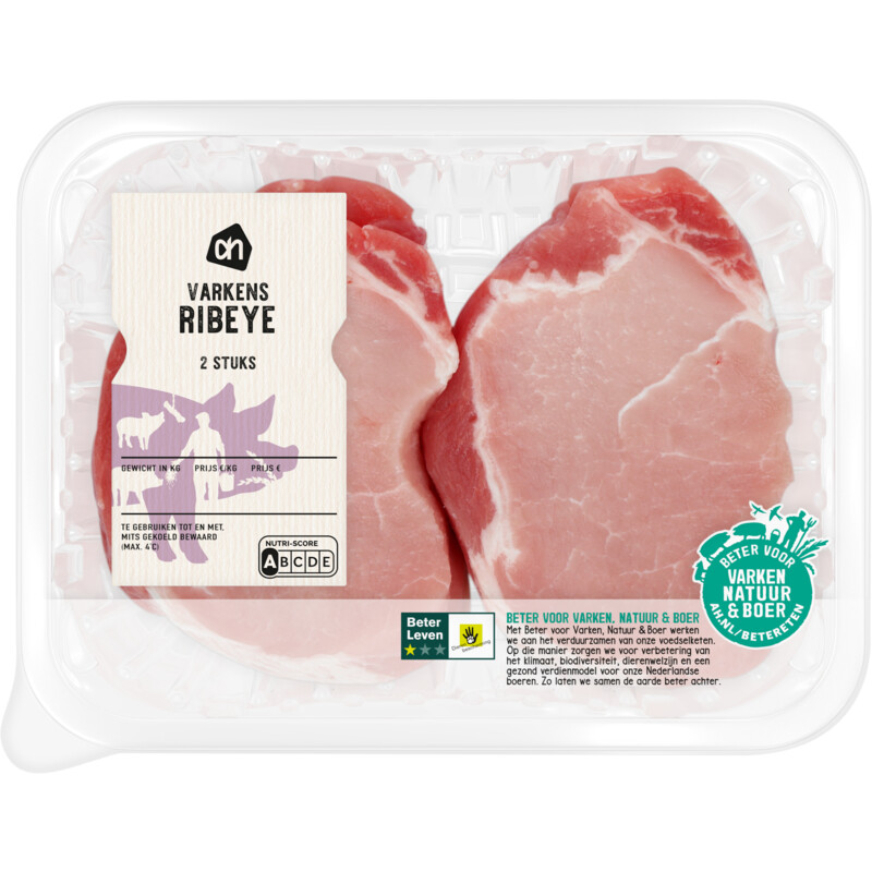 Een afbeelding van AH Varkensribeye naturel