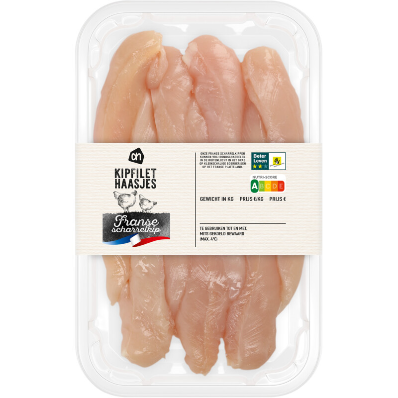 Een afbeelding van AH Franse scharrelkip kipfilethaasjes