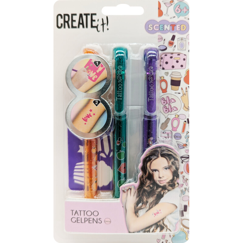 Een afbeelding van Create it! Tattoo geurpennen