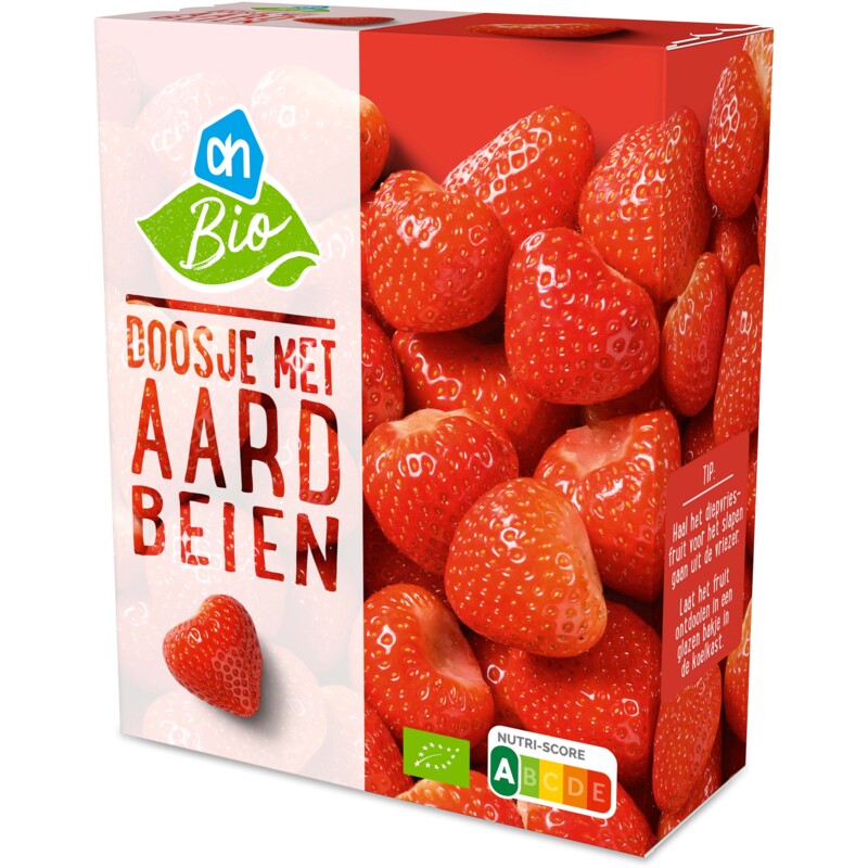 Een afbeelding van AH Biologisch Doosje met aardbeien