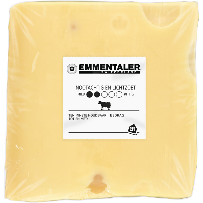 Een afbeelding van AH Zwitserse emmentaler AOP 45+ voorverpakt
