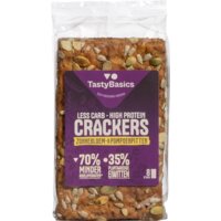 Een afbeelding van TastyBasics Crackers Zonnebloem- en Pompoenpitten