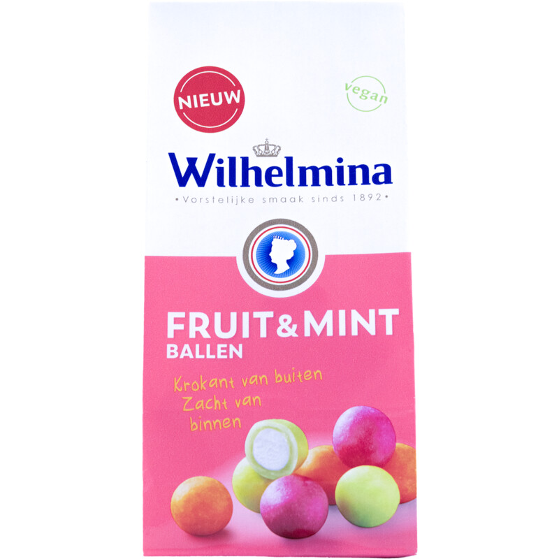 Een afbeelding van Wilhelmina Fruit & mint ballen