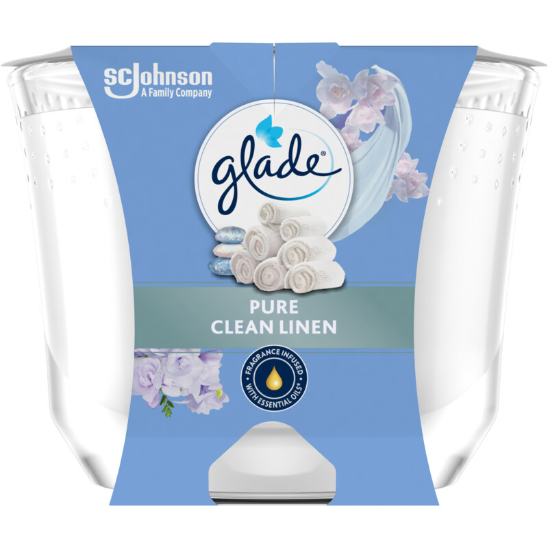 Een afbeelding van Glade Geurglas clean linnen raapzaadwas